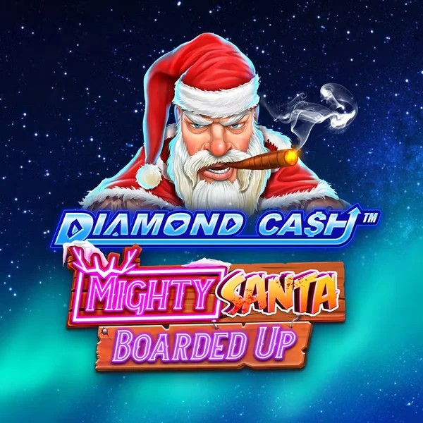 Diamond Cash Mighty Santa Boarded Up game by Greentube – logo hosted on BigClash Casino