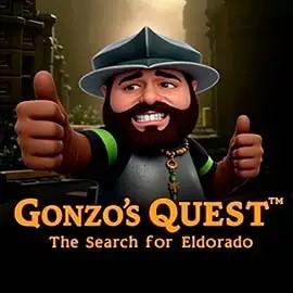 Logo of Gonzo's Quest from NetEnt at BigClash Casino